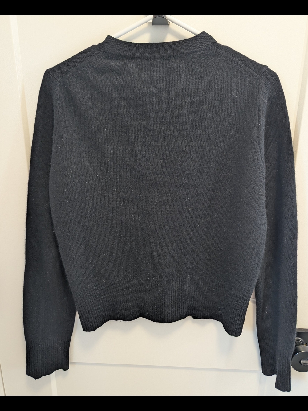 Banana Republic Lambswool Angora Cardigan Black Soft Fuzzy Knit Button - Picture 5 of 8